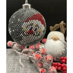 Baumschmuck|Handmade by Martina Reimann Weihnachtsbaumkugeln gehäkelt aus kleinen Glasperlen. Weihnachtsbaumschmuck Kugeln Glasperlen