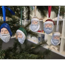 Weihnachtsbaumschmuck aus Keramik - Nikolaus - Weihnachtsmann Baumschmuck