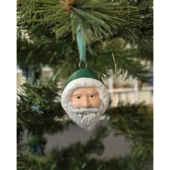 Weihnachtsbaumschmuck aus Keramik - Nikolaus - Weihnachtsmann Baumschmuck
