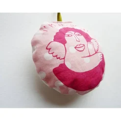 Baumschmuck|Cherry Bomb Berlin Weihnachtsbaumschmuck, Nadelkissen, I'm no saint, handgenäht und handbedruckt