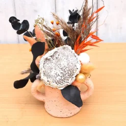 Weihnachtsdeko|DeinZuhause Weihnachtsdeko Gesteck TrockenblumenTischdeko Weihnachten Aufsteller Tischdeko apricot weiß
