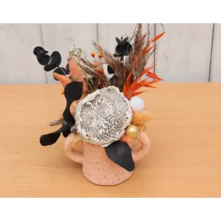 Weihnachtsdeko|DeinZuhause Weihnachtsdeko Gesteck TrockenblumenTischdeko Weihnachten Aufsteller Tischdeko apricot weiß