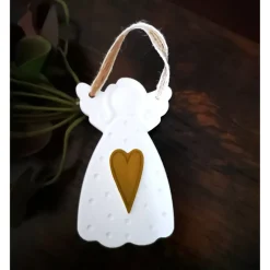 Sale Weihnachtsengel & Schutzengel aus Keramik – Geschenkidee mit Herz Baumschmuck