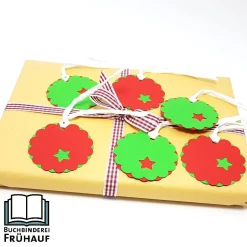 Online Weihnachtsgeschenkanhänger Geschenkanhänger Weihnachten rot grün Geschenkeanhänger