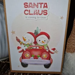 Weihnachtskarten|Teufelinchens_Ideen_Shop Weihnachtsgrußkarte/ Schneemann / Auto / winterlich / festliche Stimmung / Weihnachtskarte mit Schneemannmotiv