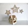 Clearance Weihnachtshaus aus Holz (Bastelset) Weihnachtsdeko