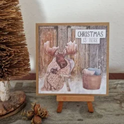 Weihnachtskarten|Teufelinchens_Ideen_Shop Weihnachtskarte - Elch - Christmas is Here