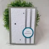 Weihnachtskarten|CreativAnita Weihnachtskarte - Grußkarte zu Weihnachten - Schneeflocke - Silber-Weiß-Petrol