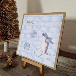Sale Weihnachtskarte - Pinguin - XMAS - Eiswürfel Weihnachtskarten