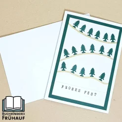 Sale Weihnachtskarte Frohes Fest Tannenbäume Weihnachtskarten