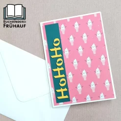 Best Weihnachtskarte HOHOHO Softeis Weihnachtskarten