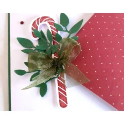 Weihnachtskarten|IdeenOase Weihnachtskarte, Klappkarte in weiß/rot/grün