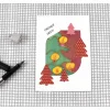 Weihnachtskarten|ZWEIFARBIG Weihnachtskarte **Lichterglanz1** von Einzelstück mit Text "Frohes Fest"