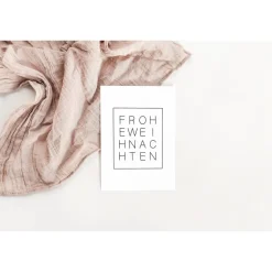Weihnachtskarten|TildaandTheo Weihnachtskarte minimalistisch Frohe Weihnachten A6 - weihnachtliche Grußkarte - Weihnachtskarte neutral - Postkarte Fro