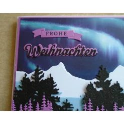 Sale Weihnachtskarte Nordlichter Polarlichter Weihnachtspost Weihnachten Weihnachtsgrüsse Weihnachten Weihnachtskarten