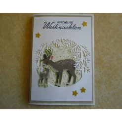 Best Weihnachtskarte Rehe Weihnachtspost Weihnachten Weihnachtskarten Weihnachten Weihnachtskarten