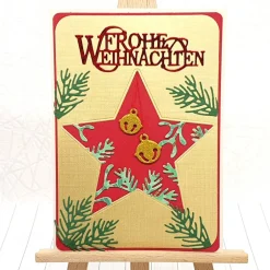 Weihnachtskarten|Kleine Schätze Weihnachtskarte Weihnachtsglöckchen – festliche Karte mit Umschlag & Einleger