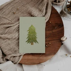 New Weihnachtskarte Weihnachtsbaum A6 - weihnachtliche Grußkarte Tanne - Winterwald Weihnachtskarte - Grußkarte Weihnachtsen Weihnachtskarten