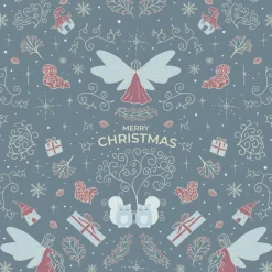 Weihnachtskarten|Witchy Things by Carasusan Weihnachtskarte 'Winterelfen' hellblau mit Umschlag aus Kraftpapier und Siegel | DinA6 | umweltfreundlich