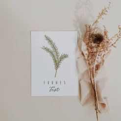 Weihnachtskarten|TildaandTheo Weihnachtskarte Zweig A6 weihnachtliche Grußkarte - Tannenzweig Weihnachtskarte - Grußkarte besinnliche Weihnachtszeit -