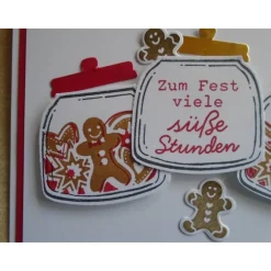 Online Weihnachtskarten Lebkuchenmann Lebkuchen Weihnachtskarten Weihnachten Weihnachtsgrüsse Weihnachten Handgemacht Weihnachtskarten