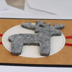 Weihnachtskarten|Peggys Kreativecke Weihnachtskarten mit grauem Rentier
