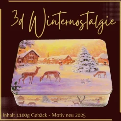 Weihnachtsgeschenke|FeinLandsKeksbar Weihnachtskekse in Präsentdose (38Eur pro Kg) mit 1,1Kg bzw. 1,2Kg Plätchen und Kekse von FeinLand