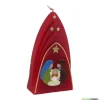Outlet Weihnachtskerze personalisierbar – Kuppelmotiv mit der heiligen Familie, ideales Geschenk Kerzen & Beleuchtung