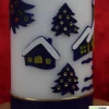 Best Weihnachtskerze personalisierbar – weiße Kerze mit Weihnachtsdorf, ideal als Weihnachtsgeschenk oder Adventsdeko Kerzen & Beleuchtung
