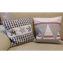 Weihnachtsdeko|GIDDIS FILZBOUTIQUE Weihnachts-Kissenhüllen, 2er - Set Shabby Style