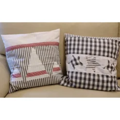 Weihnachtsdeko|GIDDIS FILZBOUTIQUE Weihnachts-Kissenhüllen, 2er - Set Shabby Style