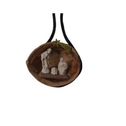 Baumschmuck|Momunder - Momente voller Wunder Weihnachtskrippe - Krippe in Walnuss