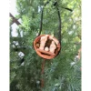 Baumschmuck|Momunder - Momente voller Wunder Weihnachtskrippe - Krippe in Walnuss mit Moos
