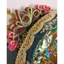 Weihnachtsaccessoires|MARIENWERKSTATT Weihnachtskrippe, handgemachte Weihnachtsdeko Heilige Familie, Weihnachtskunst in einer Spanschachtel