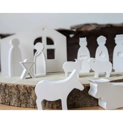 Clearance Weihnachtskrippe Raysin, 11-teilig, Weihnachten Deko Krippen