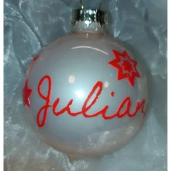 Hot Weihnachtskugel /  Christbaumkugel personaliesiert Baumschmuck Personalisierbar