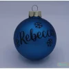 Baumschmuck Personalisierbar|leniluc Weihnachtskugel aus Glas mit Namen beschriftet