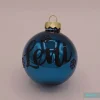 Baumschmuck Personalisierbar|leniluc Weihnachtskugel aus Glas mit Namen beschriftet
