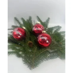 Baumschmuck Personalisierbar|UnikArt-Studio Weihnachtskugel mit Namen, Personalisiert, Christbaumkugel, Weihnachten, Christmas, Geschenk, Geschenke, Liebe, Love