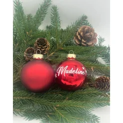 Baumschmuck Personalisierbar|UnikArt-Studio Weihnachtskugel mit Namen, Personalisiert, Christbaumkugel, Weihnachten, Christmas, Geschenk, Geschenke, Liebe, Love