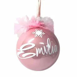 New Weihnachtskugel mit Namen aus Glas in verschiedenen Farben und Formen Christbaumkugel Baumschmuck Personalisierbar