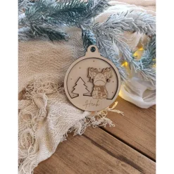 Online Weihnachtskugeln Elch Tannenbaum Personalisiert aus Holz Christbaumkugel Personalisiertes Geschenk-Weihnachtsbaumdeko Baumschmuck Personalisierbar