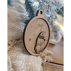 Best Weihnachtskugeln Pinguin Personalisiert aus Holz Christbaumkugel Personalisiertes Geschenk Weihnachtsbaumdeko Weinachten Baumschmuck Personalisierbar