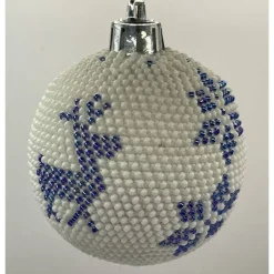 Baumschmuck|Handmade by Martina Reimann Weihnachtskugeln/Weihnachtsbaumschmuck/Weihnachtsdeko aus Glasperlen