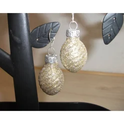 Clearance Weihnachtskugel-Ohrringe, Christbaumkugeln, Weihnachtskugeln, Ohrringe Ornament gold glitzer Weihnachtsdeko