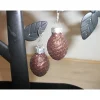 Discount Weihnachtskugel-Ohrringe, Christbaumkugeln, Weihnachtskugeln, Ohrringe Ornament braun glitzer Weihnachtsaccessoires