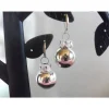 Best Weihnachtskugel-Ohrringe, Christbaumkugeln, Weihnachtskugeln, Ohrringe silber Weihnachtsaccessoires