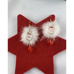 Weihnachtsaccessoires|TinkyStar Weihnachtsmann * Santa Claus * Bommel * Puschel * Weihnachtsohrringe * X-Mas * Adventskalenderfüllung * Mitbringsel * Hä