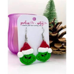 Weihnachts-Ohrringe "Grinch" Weihnachtsaccessoires