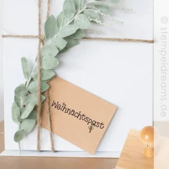 Hot Weihnachtspost - Stempel mit Zuckerstange und Stern - 2 verschiedene Größen - Motiv: 857 Weihnachtsstempel